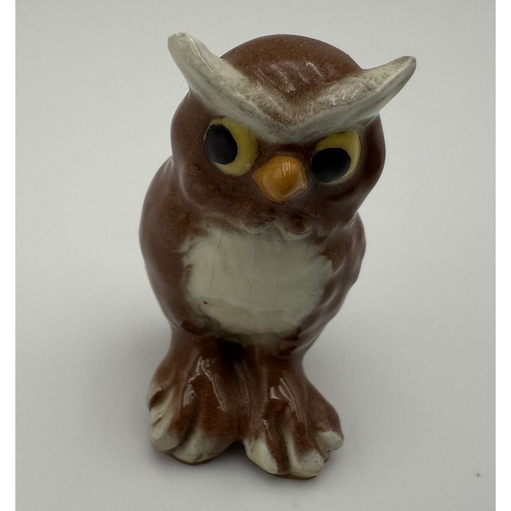 Hagen Renaker Vintage Retired Miniature Figurine Owl Whimsical Mini Tiny Tricket